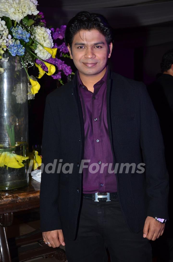 Ankit Tiwari poses for the media at Uday and Shirin's Sangeet Ceremony