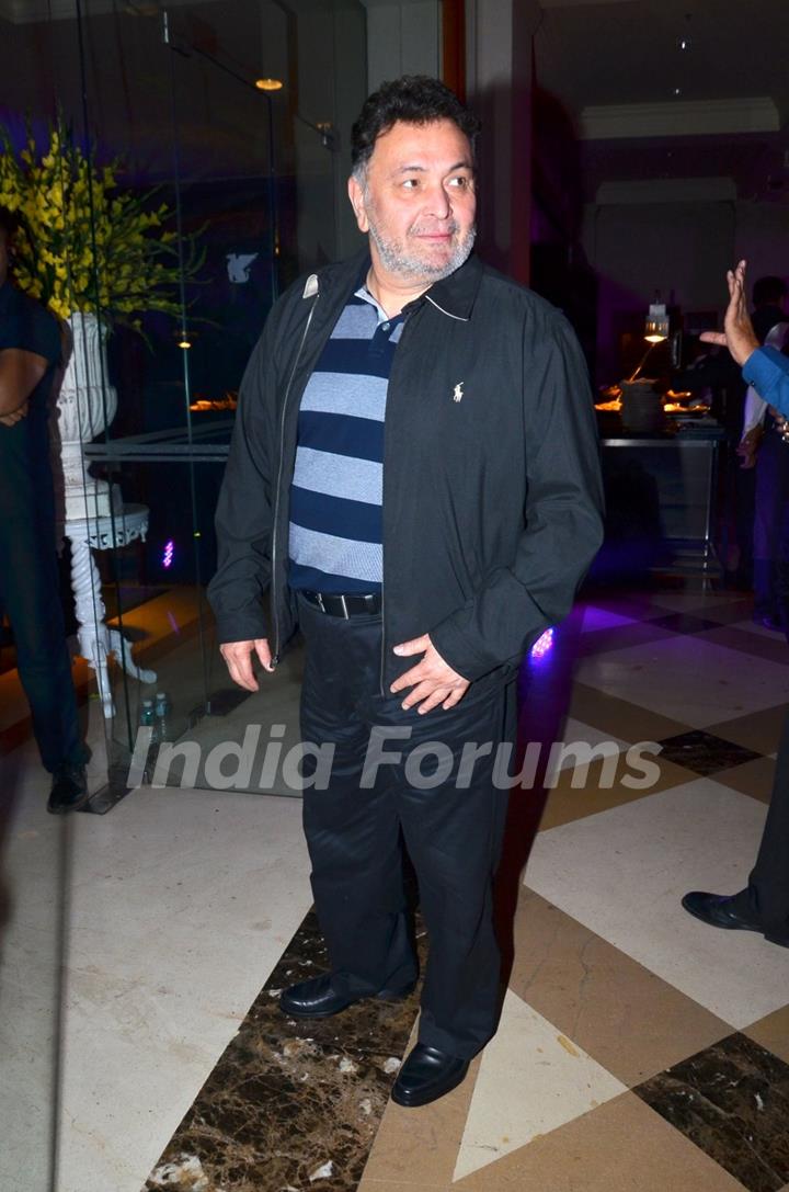 Rishi Kapoor was snapped at Uday and Shirin's Sangeet Ceremony