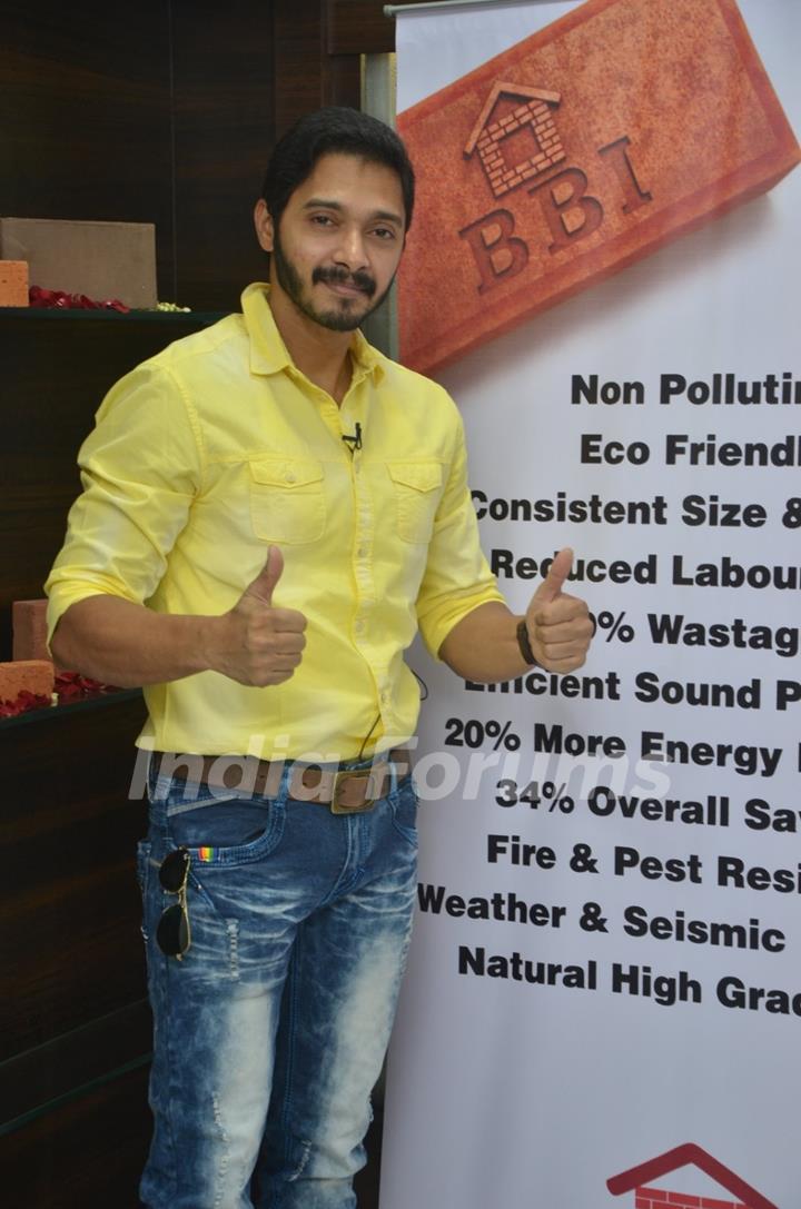 Shreyas Talpade poses for the media at the Launch of Building Bricks