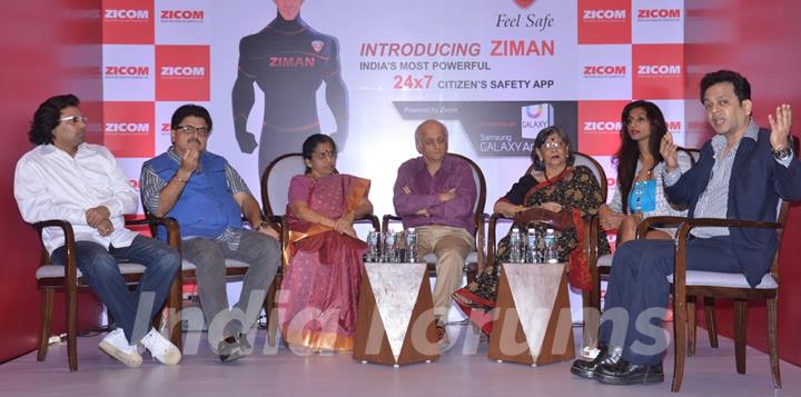 Celebs during the Panel discussion at the Launch of Ziman by Zicom Electronic Security Systems Ltd