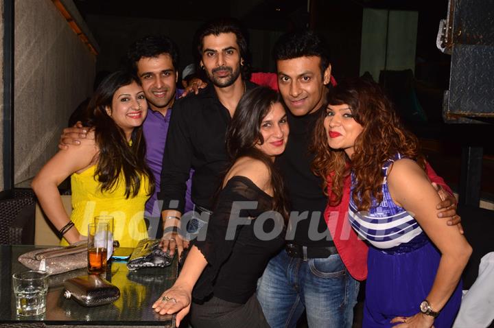 TV Celebs pose for the camera at India-Forums 11th Anniversary Bash