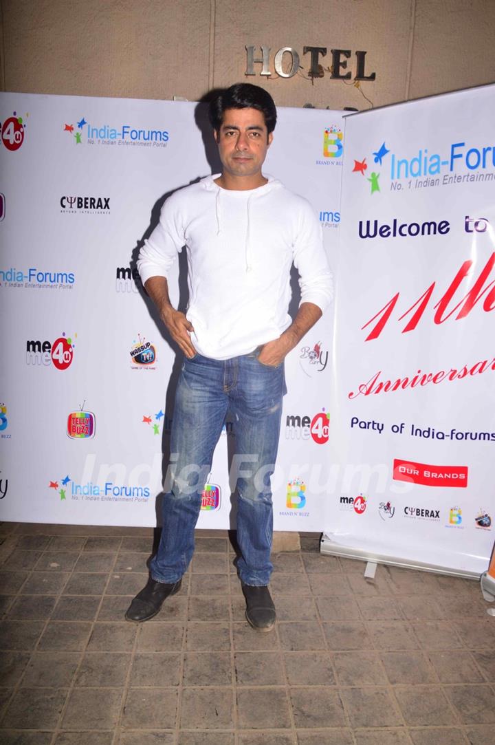 Sushant Singh poses for the camera at India-Forums 11th Anniversary Bash