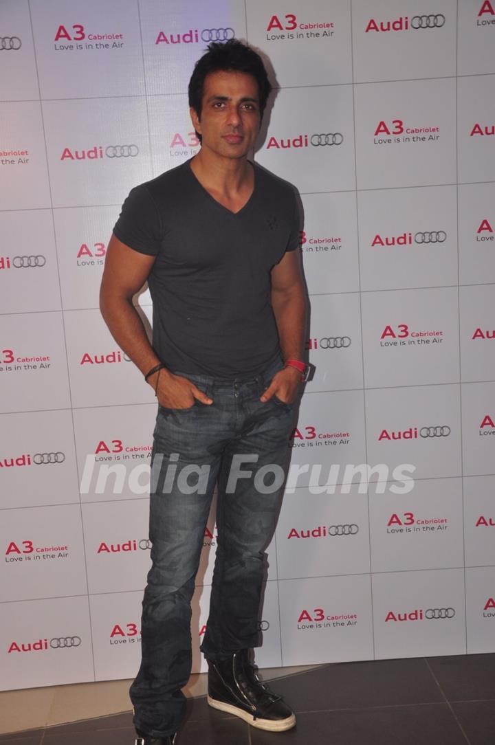 Sonu Sood poses for the media at the Launch of Audi A3