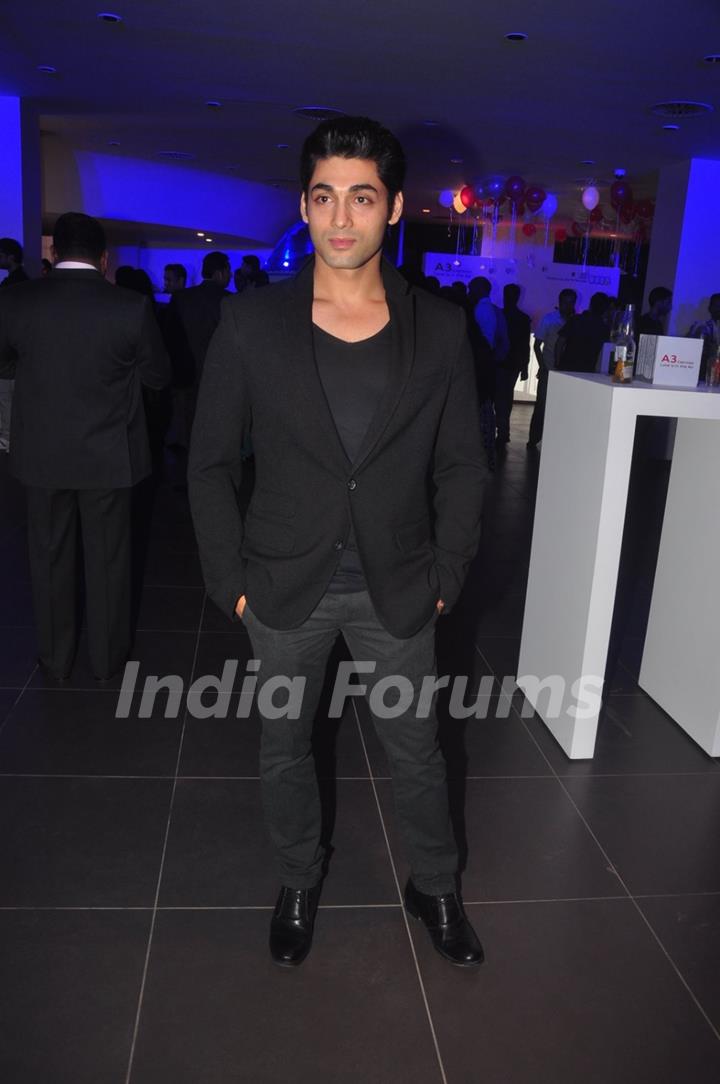 Ruslaan Mumtaz poses for the media at the Launch of Audi A3