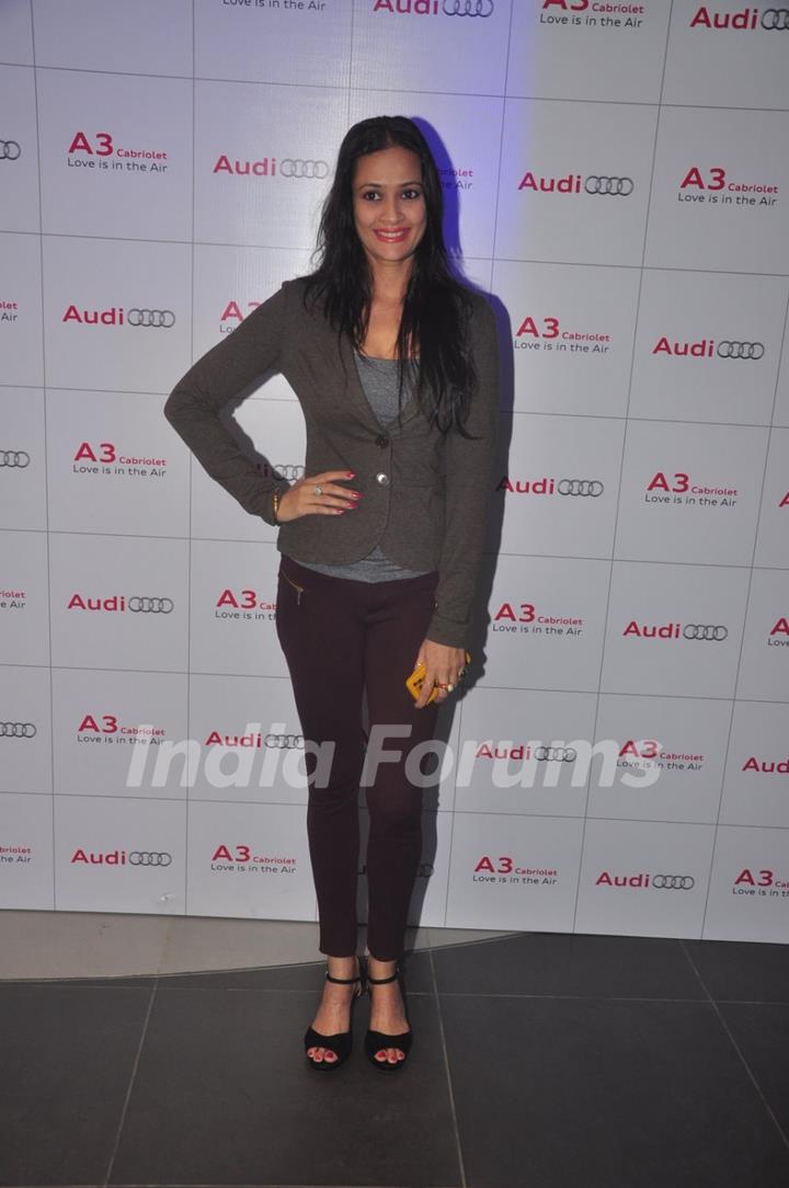 Jaswir Kaur poses for the media at the Launch of Audi A3