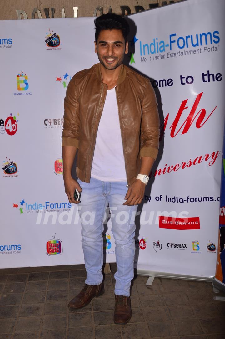 Bharat Chawda poses for the camera at India-Forums 11th Anniversary Bash