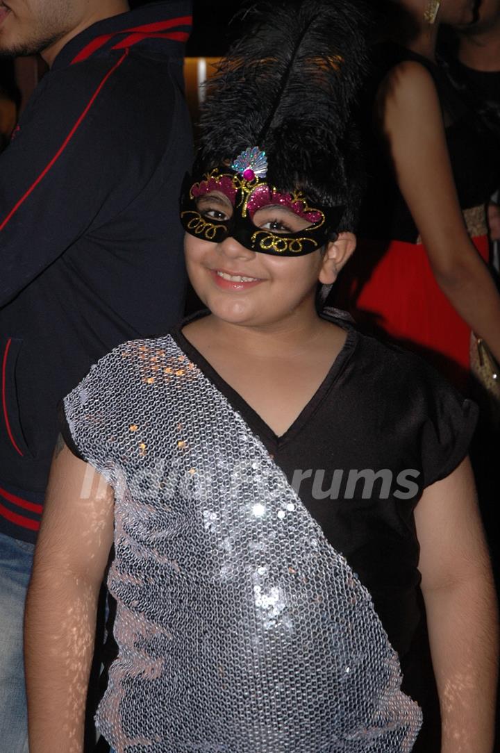 Sadhil Kapoor was snapped wearing an eye mask at India-Forums 11th Anniversary Bash