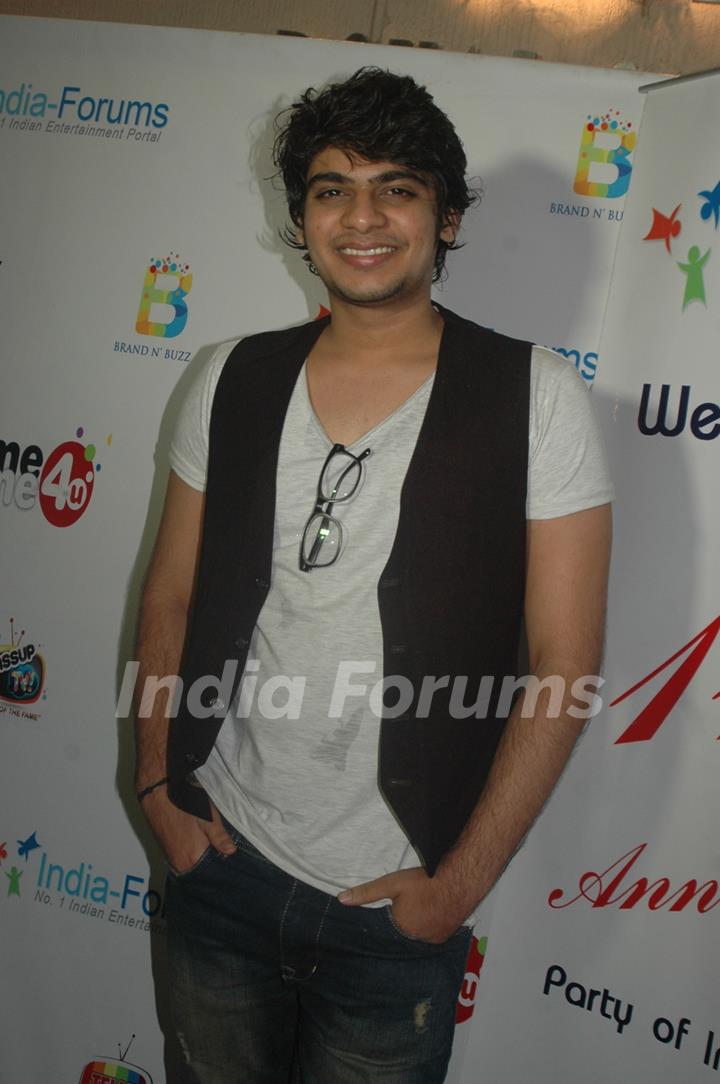 Ayush Shah poses for the camera at India-Forums 11th Anniversary Bash