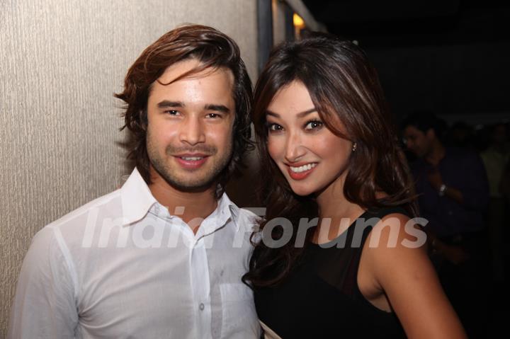 Nalini Negi poses with a friend at India-Forums 11th Anniversary Bash