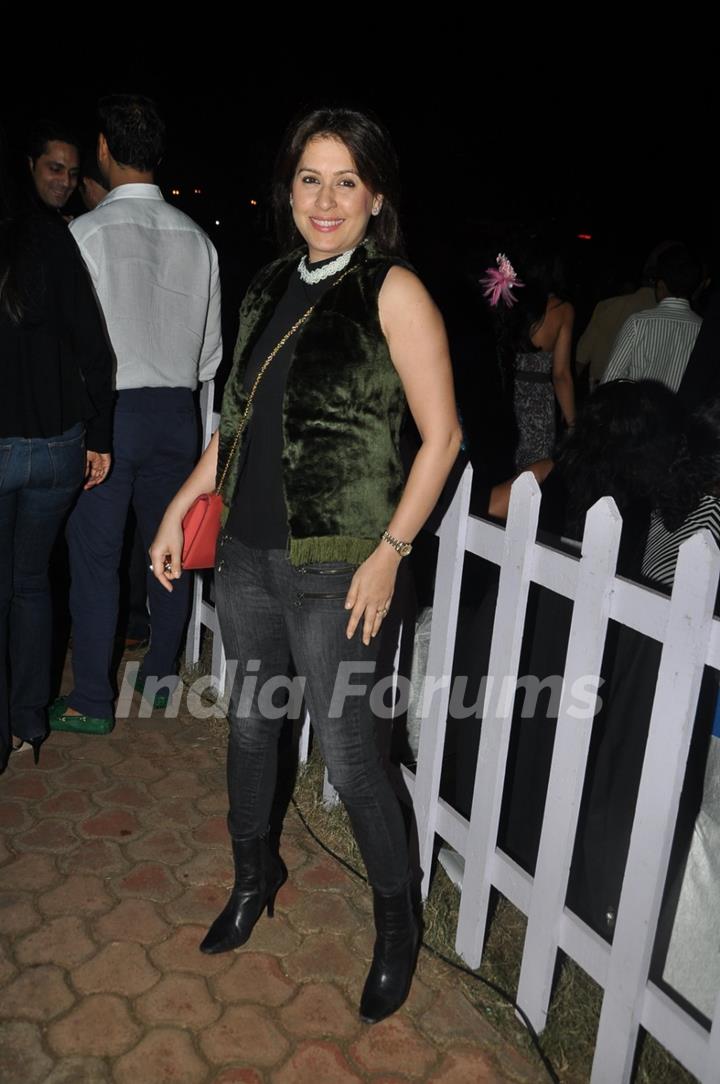 Amrita Raichand poses for the media at ABV Nucleus Indian 2000 Guineas Event