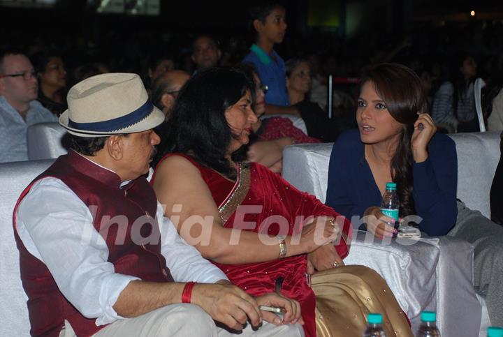 Neetu Chandra was snapped at the Annual Day of Vibgyor High School