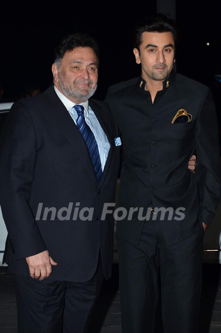 Rishi and Ranbir Kapoor at Uday Singh and Shirin's Reception Party