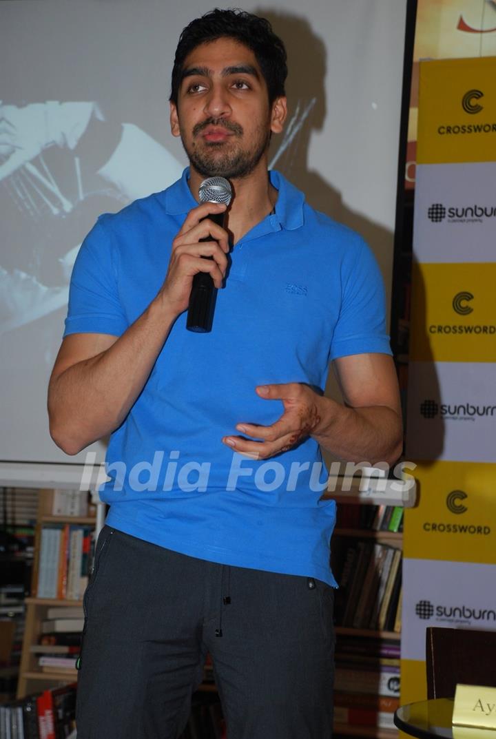 Ayan Mukerji interacts with the audience at the Book Launch of 'The True Story of Sun Burn'