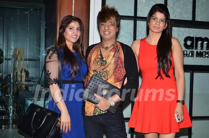 Rohhit Verma poses with friends at Sandip Soparkar's Christmas Bash