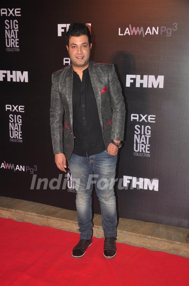 Varun Sharma poses for the media at FHM Bachelor of the Year Bash