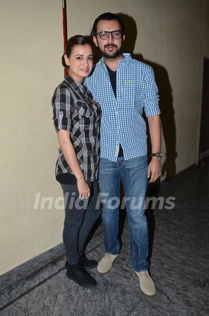 Dia Mirza was with her husband at the Premier of Ugly