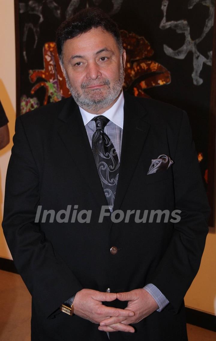 Rishi Kapoor at Deepak Shinde's Colourful Crossings Preview