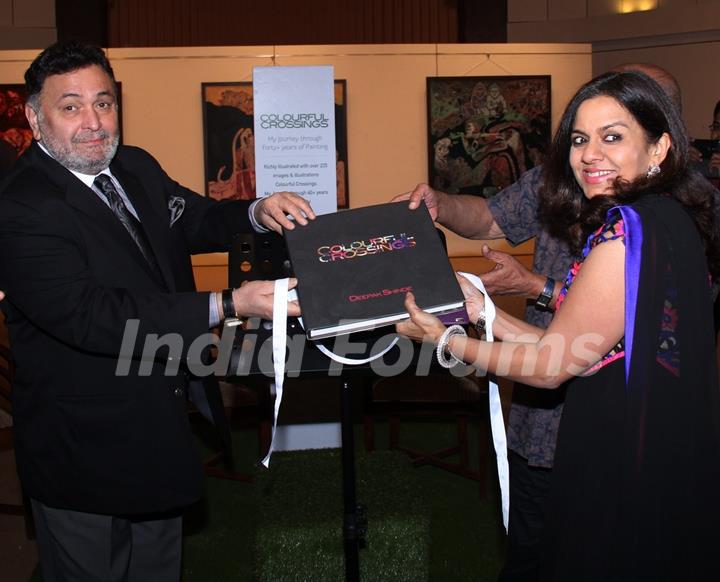 Rishi Kapoor at Deepak Shinde's Colourful Crossings Preview