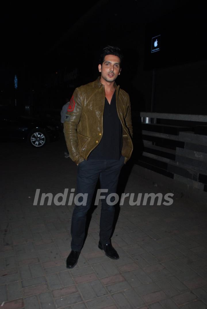 Zayed Khan poses for the media at Jackky Bhagnani's Birthday Bash