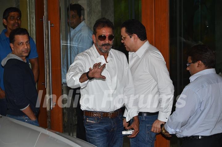 Sanjay Dutt was snapped at his Media Meet