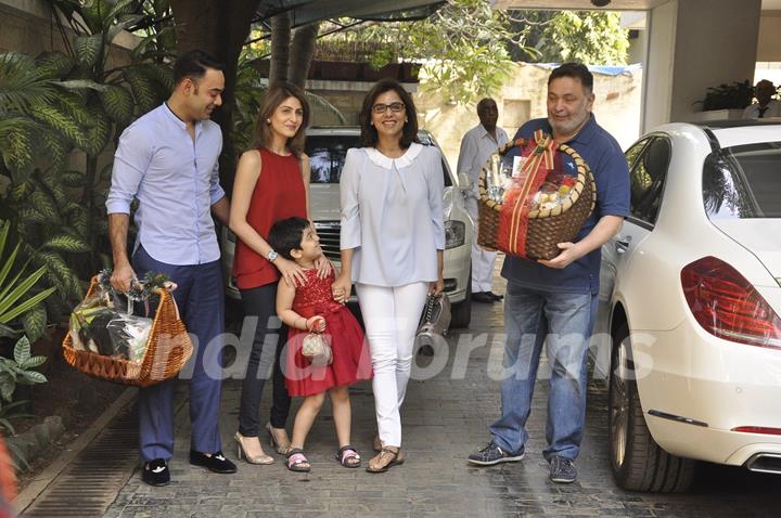 Samara Sahni snapped in a playful mood with the Kapoors at the Get-to-Gather for a Christmas Lunch