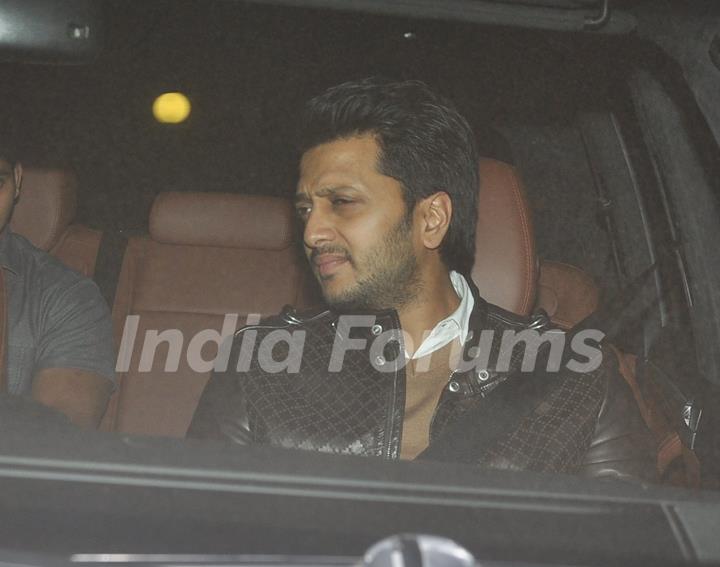 Riteish Deshmukh was snapped at Salman Khan's Birthday Bash