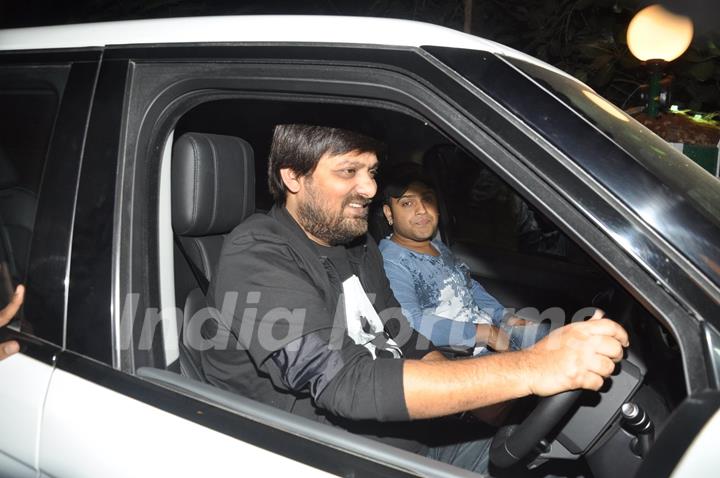 Wajid Ali was snapped at Salman Khan's Birthday Bash