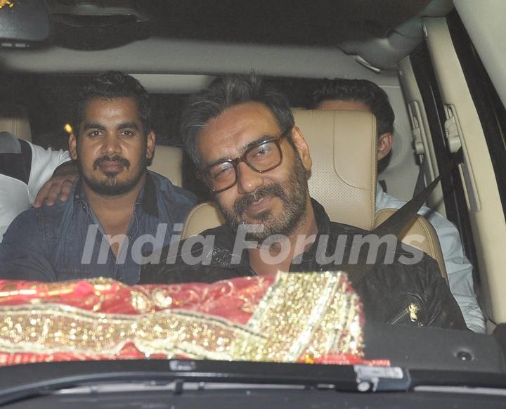 Ajay Devgn was snapped at Salman Khan's Birthday Bash