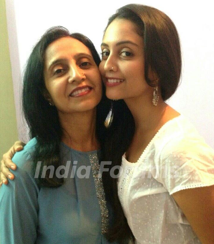 Aditi Tailang with Her Mother
