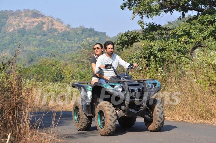 Mini Mathur and Kabir Khan were snapped enjoying ATV Ride at Salman Khan's Panvel Farm House