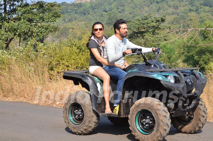 Mini Mathur and Kabir Khan were snapped enjoying ATV Ride at Salman Khan's Panvel Farm House