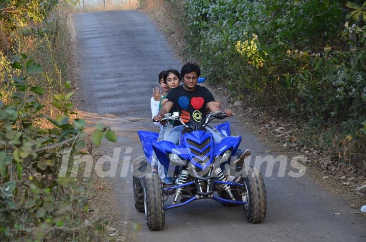 Arhaan Khan was snapped enjoying ATV Ride at Panvel Farm House