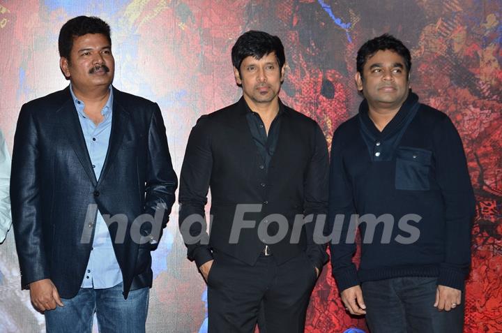 Team poses for the media at the Trailer Launch of I