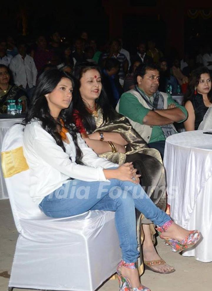 Jennifer Winget at the launch of Mahakumbh.