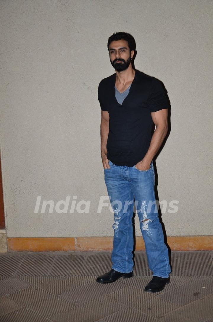 Ashmit Patel poses for the media at Sanjay Dutt's New Year Bash