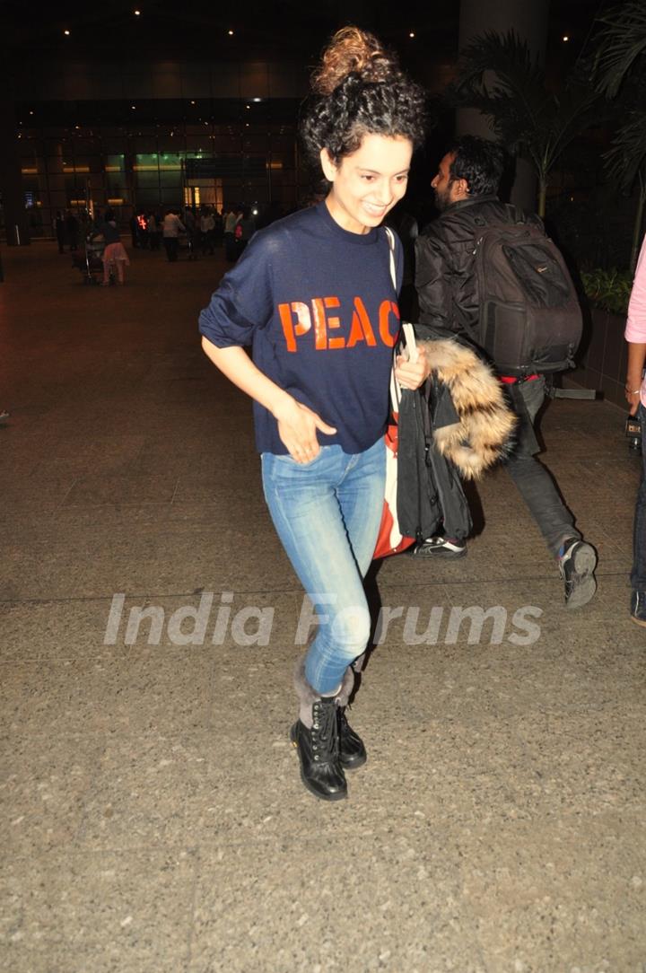 Kangana Ranaut was snapped at Airport