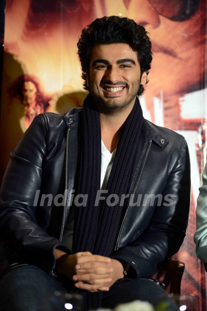 Arjun Kapoor was snapped at the Promotions of Tevar in Delhi