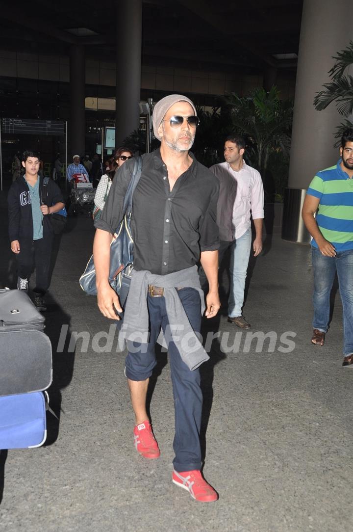 Akshay Kumar was snapped at Airport