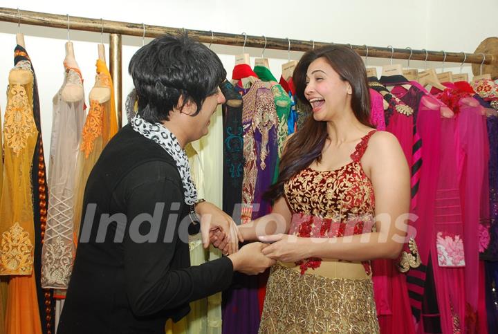 Daisy Shah and Rohhit Verma share a laugh at the New Collection Launch