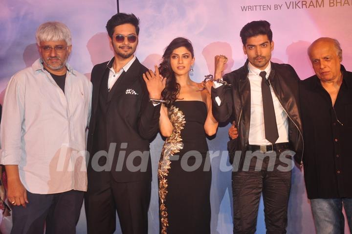 Team poses for the media at the Music Launch of Khamoshiyan