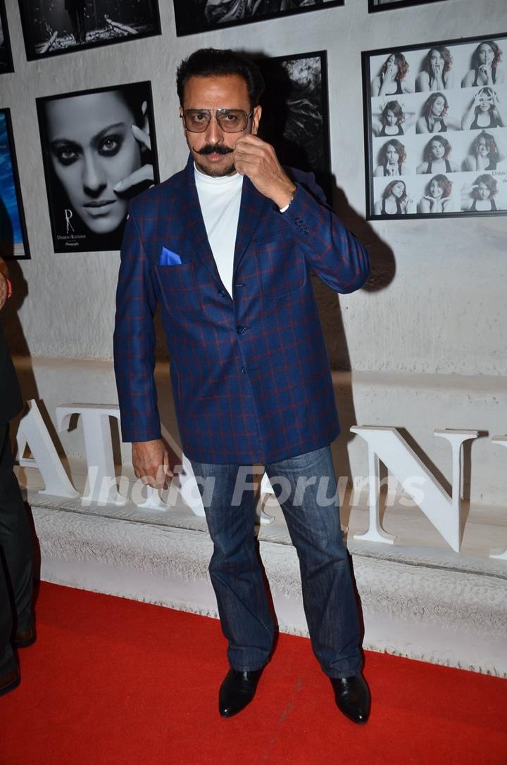 Gulshan Grover poses for the media at Dabboo Ratnani's Calendar Launch