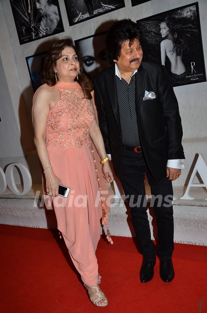 Pankaj Udhas was snapped with wife at Dabboo Ratnani's Calendar Launch