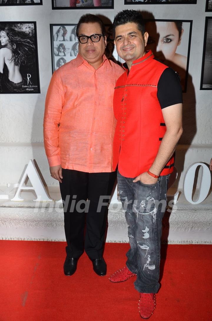 Dabboo Ratnani poses with Ramesh Taurani at the Calendar Launch