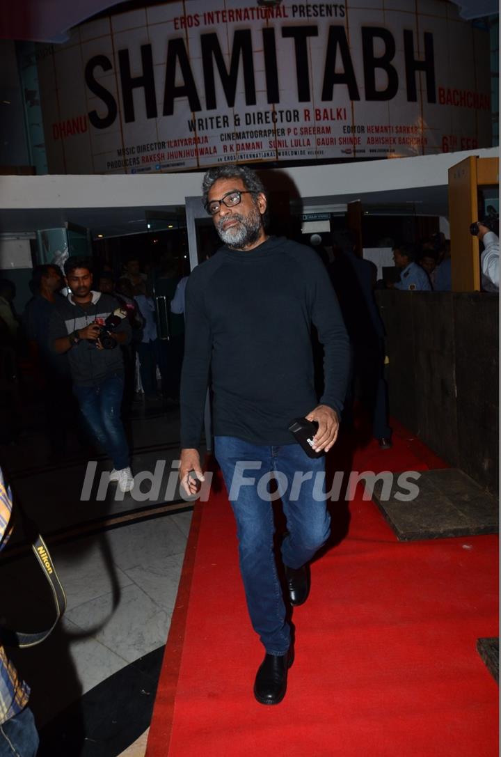 R. Balki was snapped at the Trailer Launch of Shamitabh