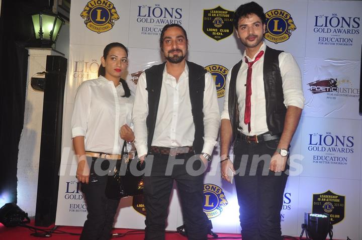 Praneet Bhatt poses for the media at Lion Gold Awards