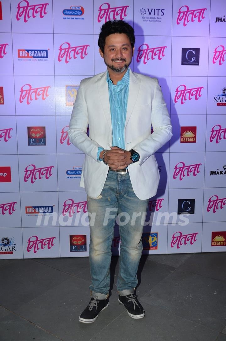 Swapnil Joshi poses for the media at the Music Launch of Marathi Movie Mitwa