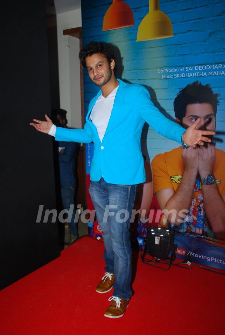 Adinath Kothare poses for the media at the Music Launch of Sata Lota Pan Sagla Khota