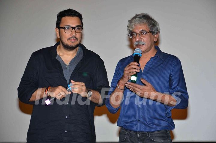 Sriram Raghavan interacts with the audience at the Song Launch of Badlapur