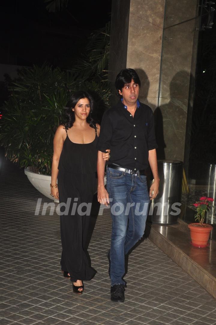 Ekta Kapoor was snapped at Farah Khan's Birthday Bash