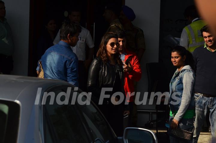 Parineeti Chopra was snapped Arriving from Saifai Mahotsav Fest